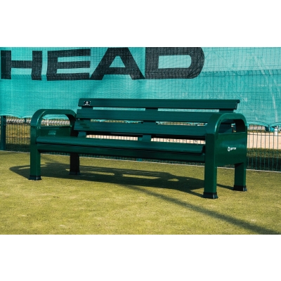 Ławka do tenisa z oparciem